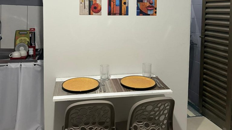 Kitnet Completa em Belém com Ar, Wi-Fi Rápido e TV