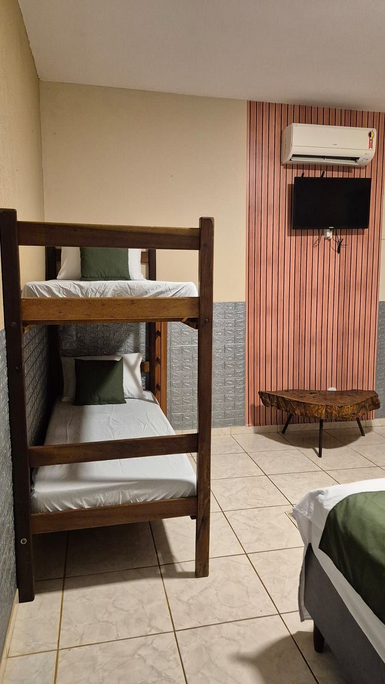 Quarto Suite Completa muito conforto com lazer.