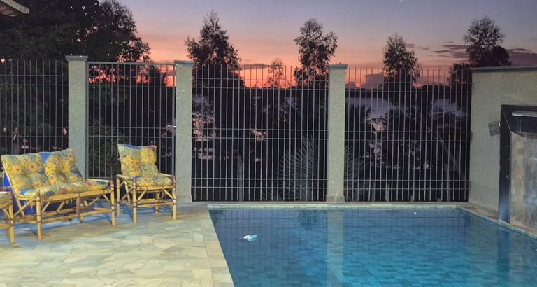 Rancho| Vista para o Rio + Piscina Aquecida | Px ao Clube