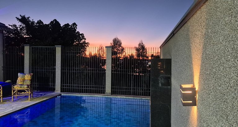 Rancho| Vista para o Rio + Piscina Aquecida | Px ao Clube