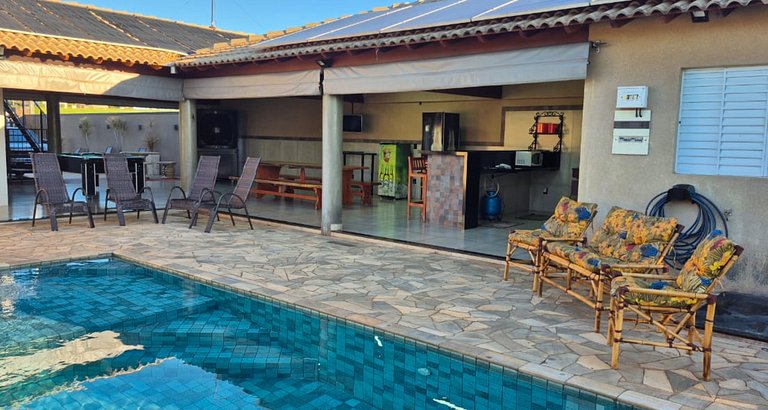 Rancho| Vista para o Rio + Piscina Aquecida | Px ao Clube