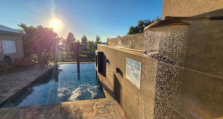 Vista para o Rio + Piscina Aquecida | Px ao Clube