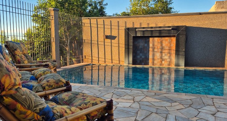 Rancho| Vista para o Rio + Piscina Aquecida | Px ao Clube
