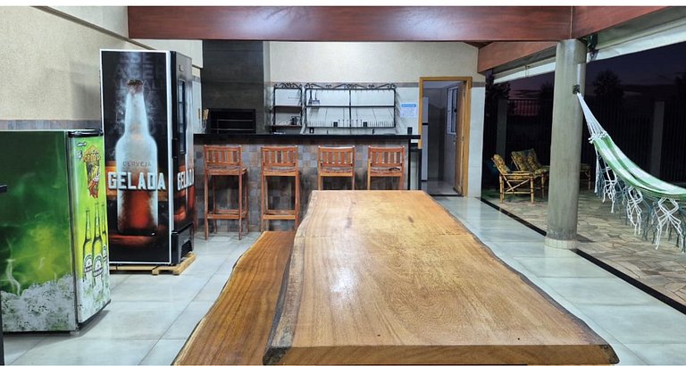 Rancho| Vista para o Rio + Piscina Aquecida | Px ao Clube