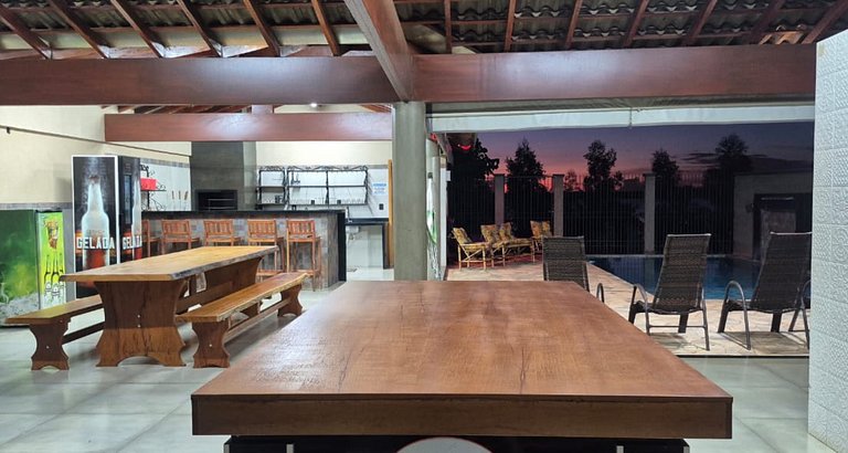 Rancho| Vista para o Rio + Piscina Aquecida | Px ao Clube