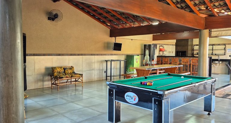 Rancho| Vista para o Rio + Piscina Aquecida | Px ao Clube