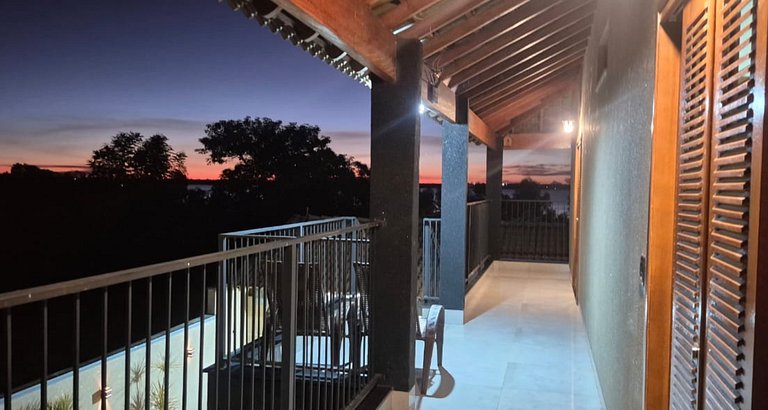 Rancho| Vista para o Rio + Piscina Aquecida | Px ao Clube