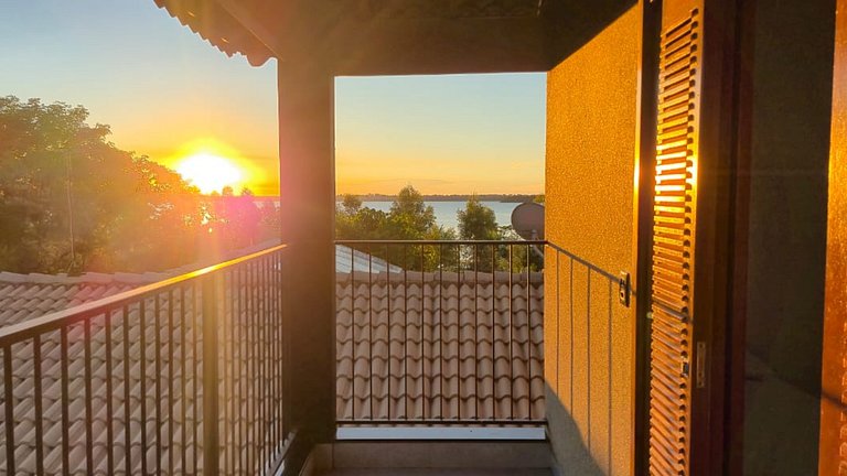 Rancho| Vista para o Rio + Piscina Aquecida | Px ao Clube