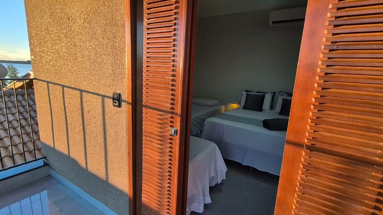 Rancho| Vista para o Rio + Piscina Aquecida | Px ao Clube