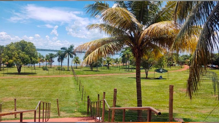 Rancho| Vista para o Rio + Piscina Aquecida | Px ao Clube